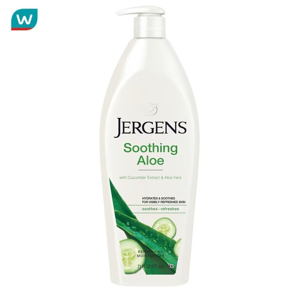 Jergens เจอร์เกนส์ ซูธติ้ง อโล รีเฟรชชิ่ง มอยส์เจอไรเซอร์ 621 มล.