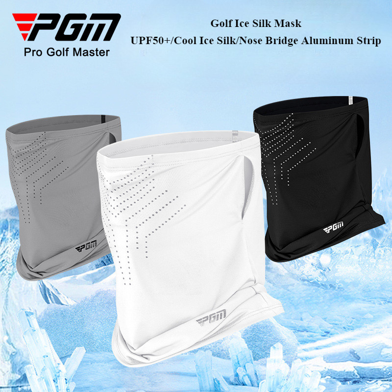 PGM KOZ008 กอล์ฟกันแดดหน้ากากผู้ชายกลางแจ้งกันแดดหน้ากากกีฬาคอเย็นน้ำแข็งระบายอากาศหน้ากาก