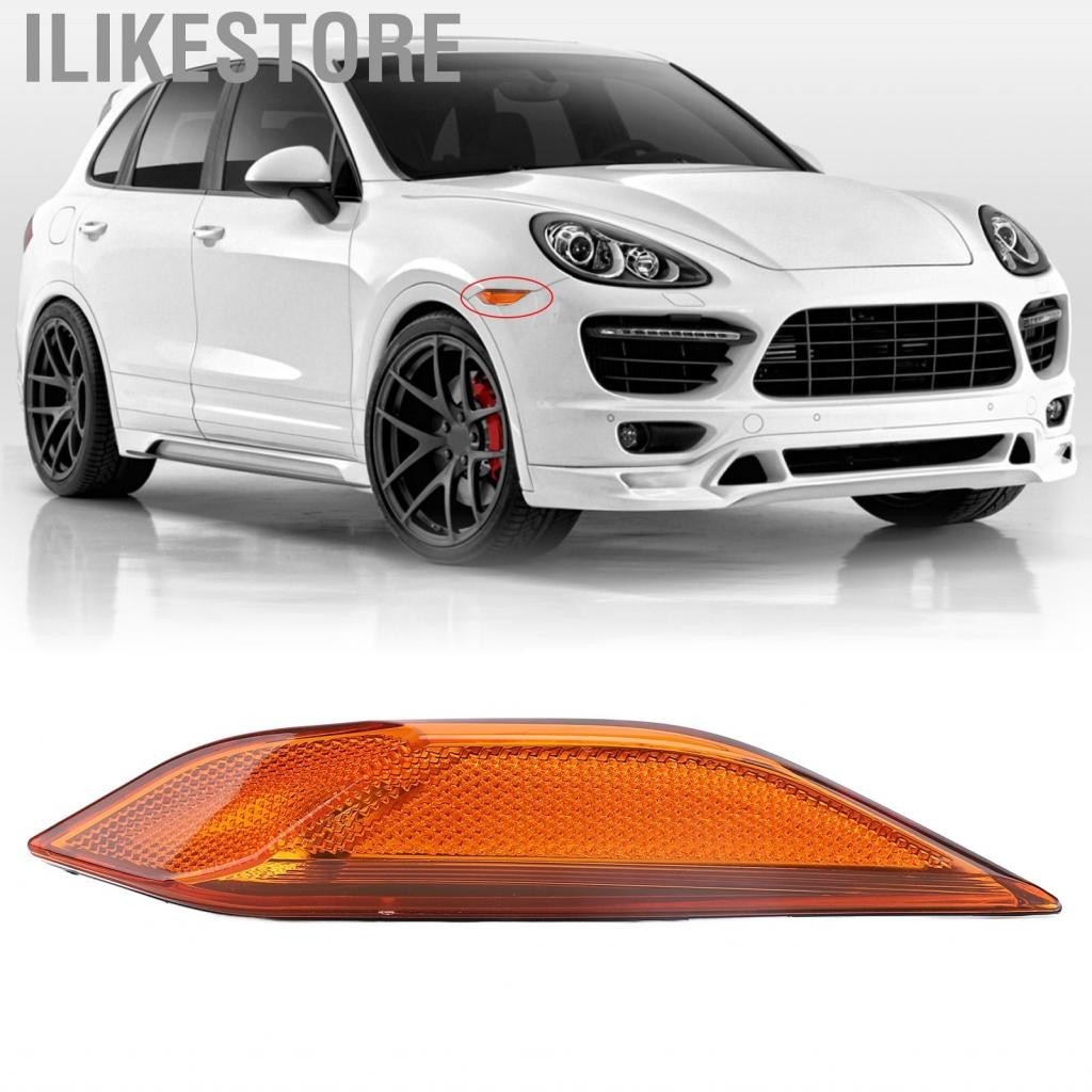 Ilikestore ฝาครอบไฟด้านข้างไฟเลี้ยวไฟเลนส์ทนความร้อน Fadeless สีส้มสำหรับ Cayenne 958 2011-2014