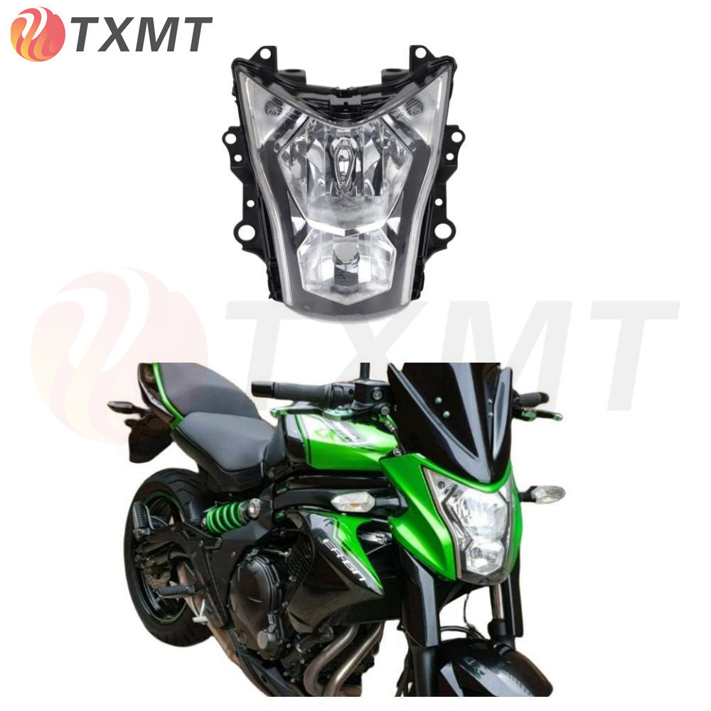 Hfmoto เหมาะสําหรับ Kawasaki ER-6N ER6N 05-16 ชุดไฟหน้ารถจักรยานยนต์ชุดไฟหน้า