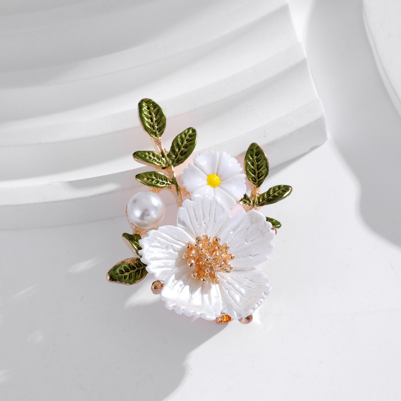 สไตล์แห่งชาติ Time-Effect Daisy เข็มกลัด High-End ดอกไม้ Pin ins Elegant Mori Cheongsam แจ็คเก็ตอุปกรณ์เสริม Pin