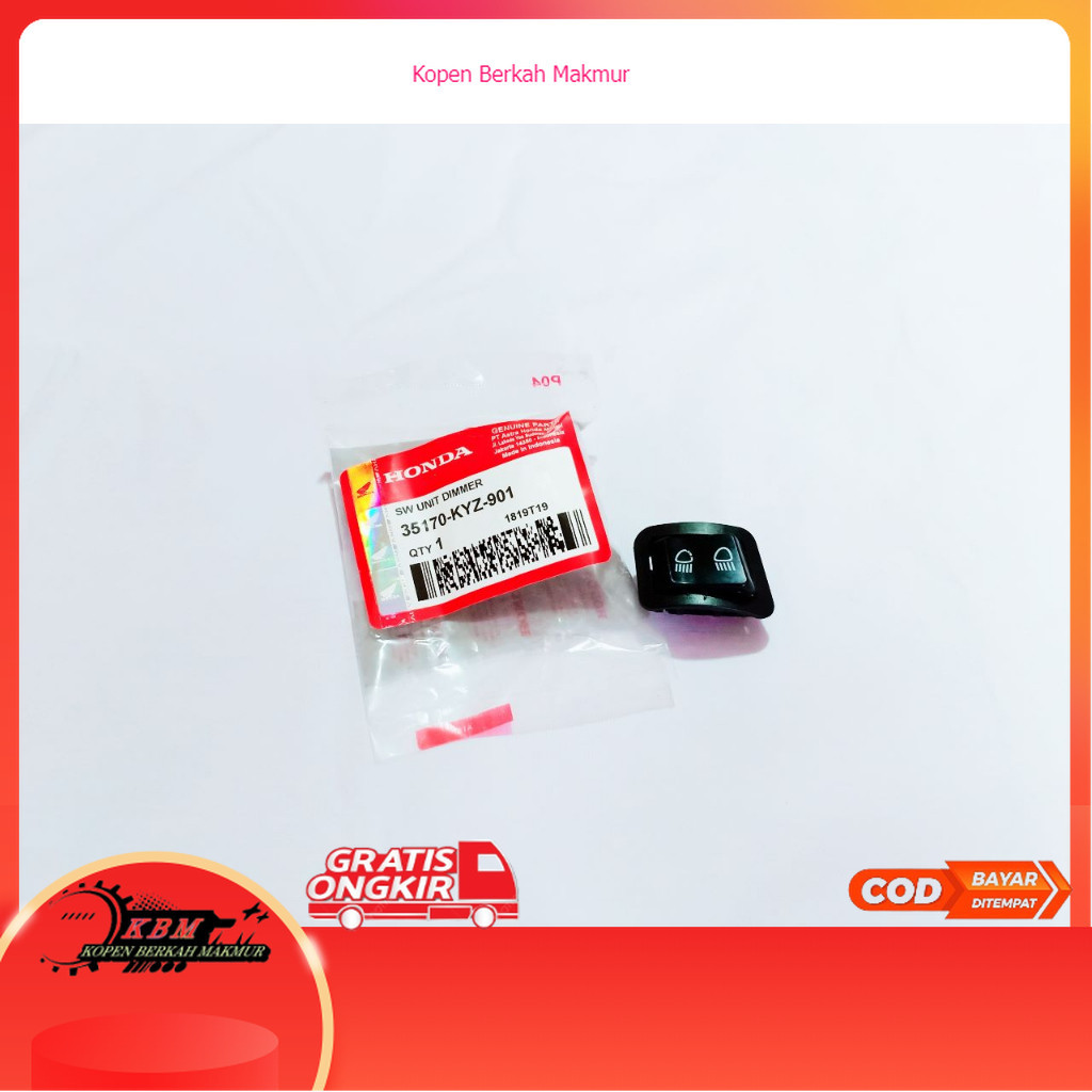 HONDA KYZ - BEAT FI MOTORCYCLE DIM SWITCH, VARIO 150 --KYZ