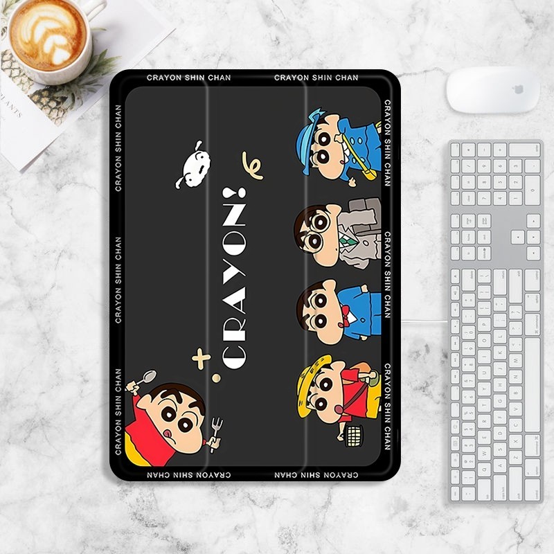 พร้อมส่ง ⚡ Crayon Shin-chan เคสไอแพด air4 5 6 gen10 2022 2024 pro11 เคส iPad gen7  เคสไอแพด gen10 เค