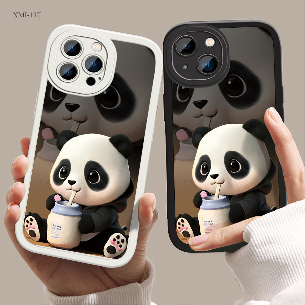 Xiaomi Redmi Note 9A 10 10S 13 13C 13T 11T 10T Poco M5S C65 X6 Mi Pro Plus 5G เคสซัมซุง แพนด้าชานม เคส