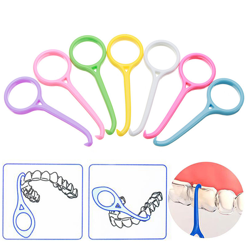 Dental Aligner Chewies Hook ทันตกรรมที่มองไม่เห็นที่ถอดออกได้รั้งฟันซ็อกเก็ต Remover เครื่องมือกําจัด Oral Care
