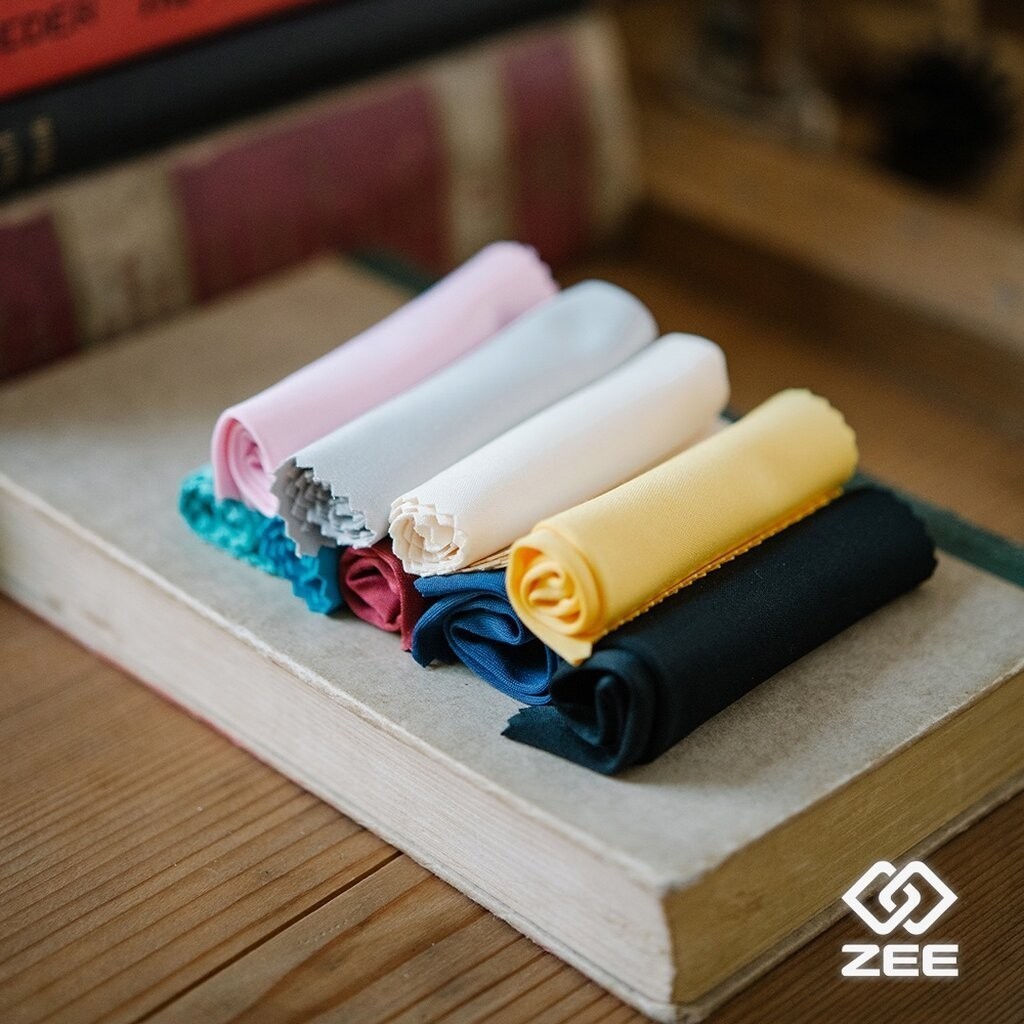 ZEE MICROFIBER CLEANING CLOTH - 1 ผืน/แพ็ค (แบบรวมรุ่น) ผ้าเช็ดแว่น ผ้าเช็ดเลนส์ ผ้าเช็ดมือถือ-คอมพิวเตอร์ ผ้าเช็ดนาฬิกา