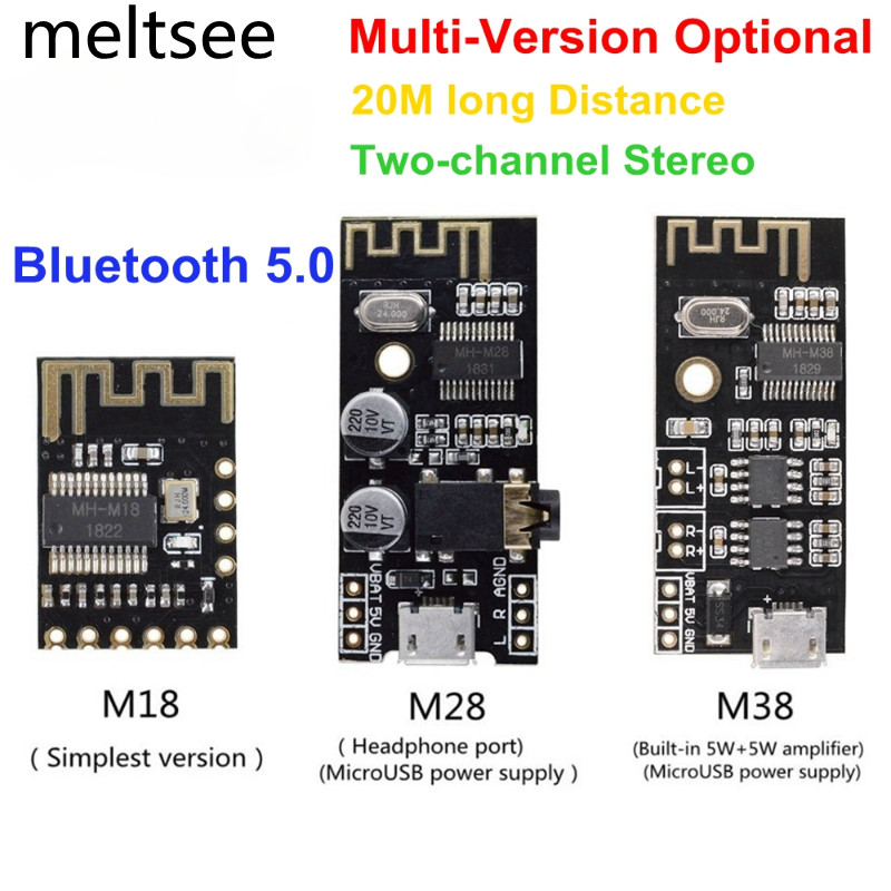 Mh-mx8 MP3 ถอดรหัสบลูทูธ 4.2 5.0 เสียง Modul สเตอริโอ DIY Hohe Fidelity HIFI M18 M28 M38