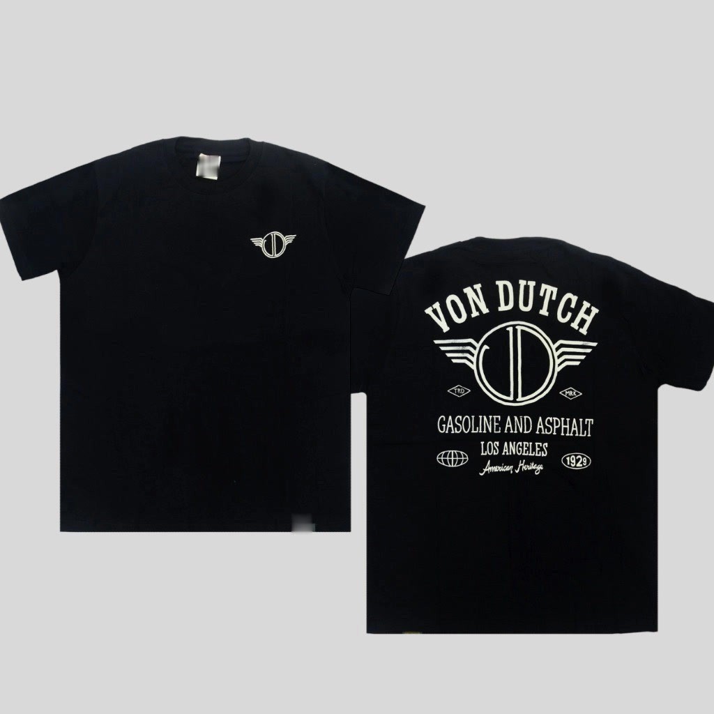 เสื้อยืด Von Dutch 1040 สีดํา