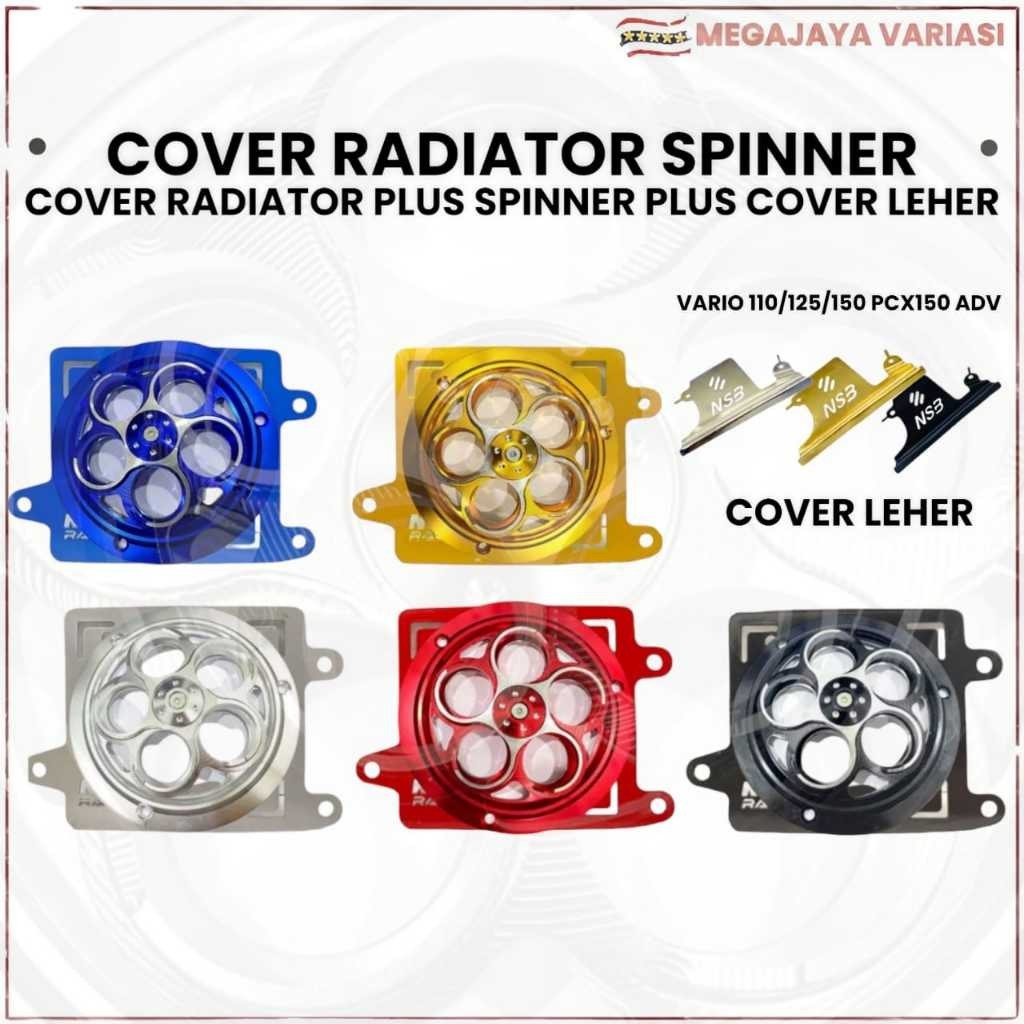 ขายึด สปินเนอร์หม้อน้ํา nsb ชุดสปินเนอร์ดอกไม้ cnc เต็มฝาครอบคอ pnp vario 150 vario 125 pcx150 adv