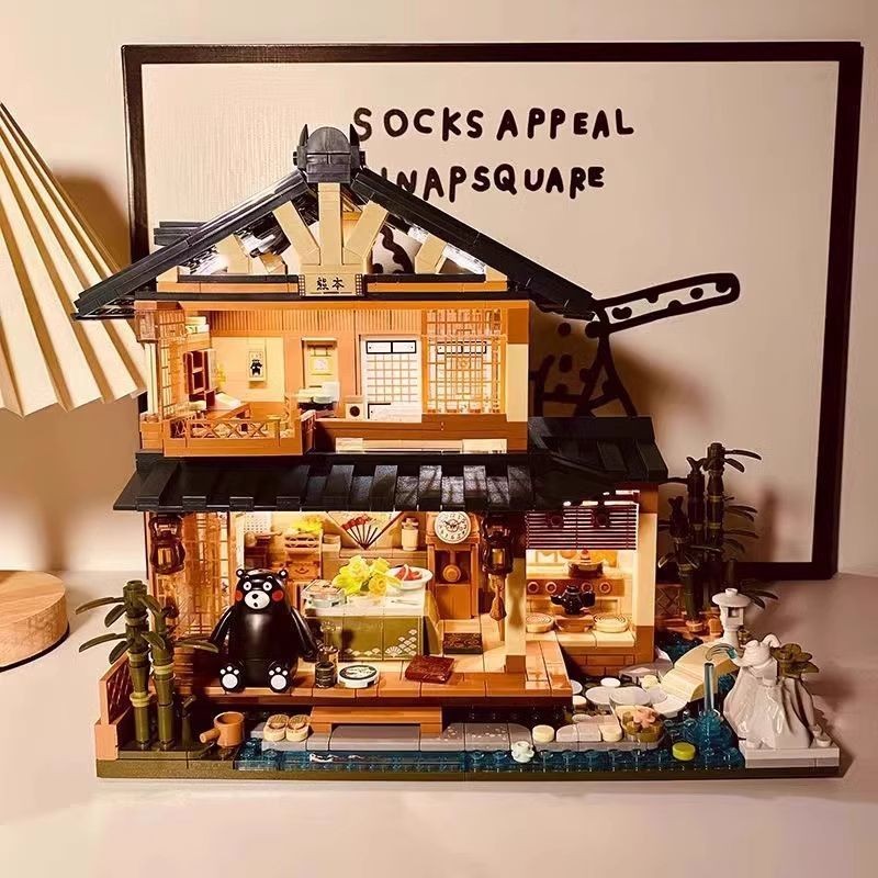 ✨สินค้าใหม่ loz Building Blocks Street View Building Blocks Kumamon Building Blocks สไตล์ญี่ปุ่น Hou