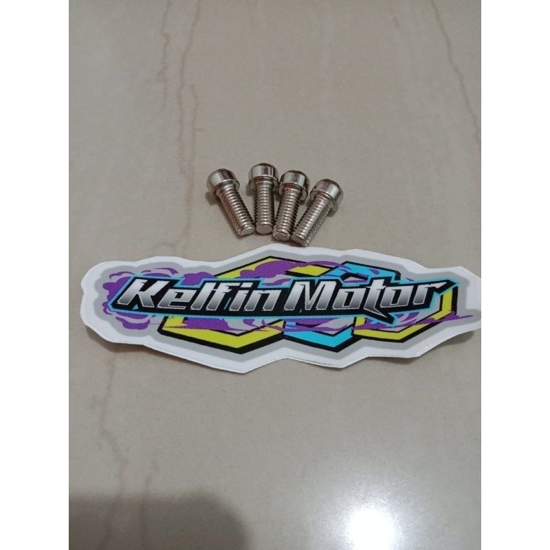 [ DELSER MOTOR ] BOLT L NEKEL 6x15 L5 KEY 10 6 x 15 M6x15 M 6 x 15 BOLT 10 6MM 1.5CM 15MM MOTORCYCLE