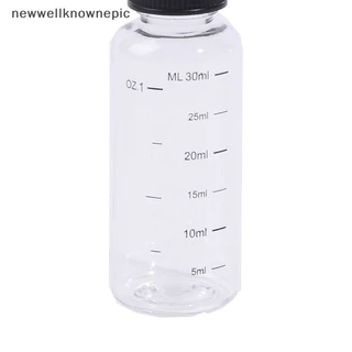 Newwellknownepic 30ml-250ml พลาสติก PET Liquid ความจุขวดหยดหมึกสีภาชนะ TH