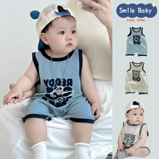 ฤดูร้อนใหม่เสื้อผ้าเด็กชายหญิงแขนกุด บอดี้สูท 0-24 เดือนทารก…