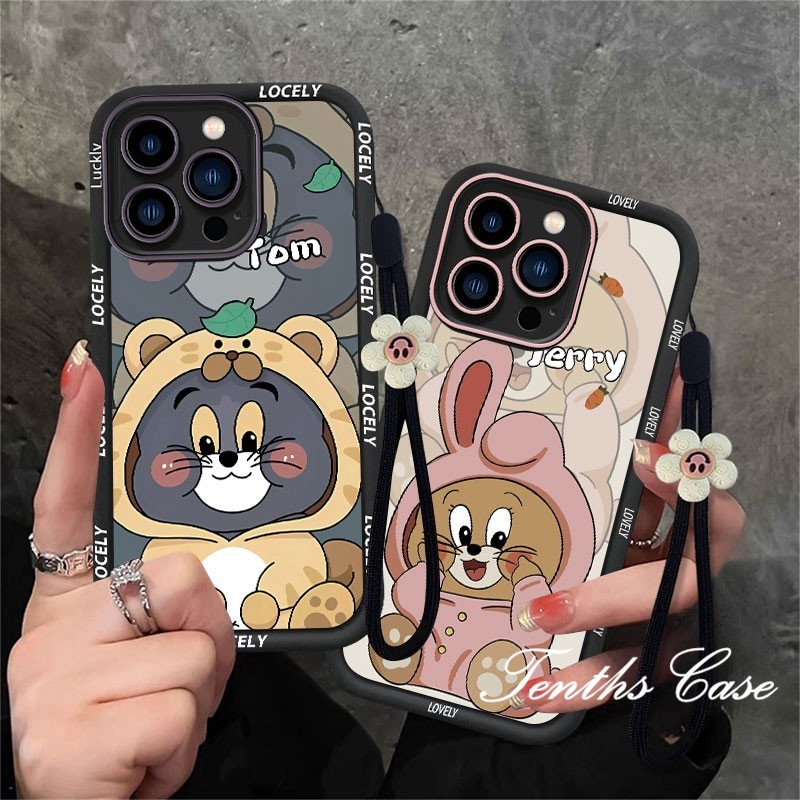 สําหรับ Infinix Smart 8 7 Hot 40 Pro 40i Pro 30i 20i Play 30i Spark Go 2024 หมายเหตุ 40 30 VIP 12 Turbo G96 ITEL A50 RS4 S23 การ์ตูนเมาส์แมวรวมทุกอย่างเคสโทรศัพท์ปกอ่อน