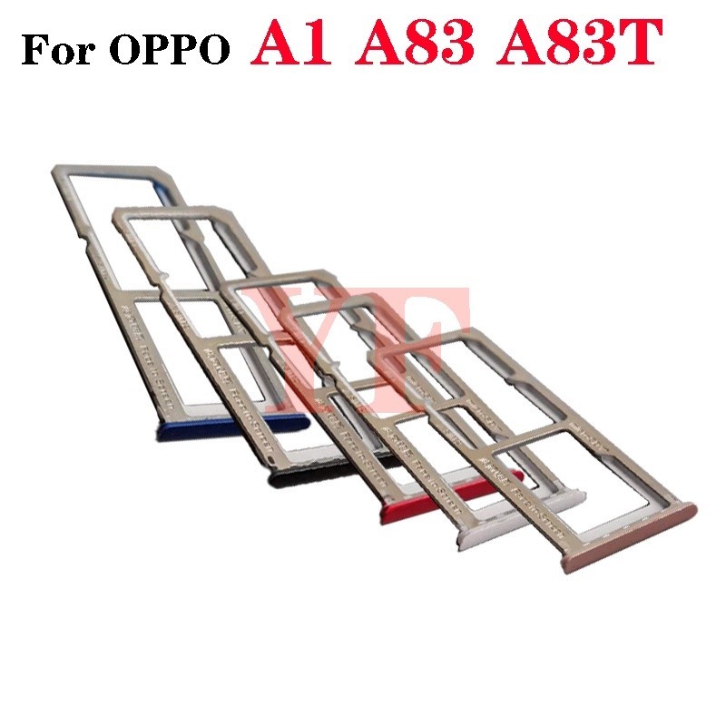 ถาดซิมการ์ดสําหรับOPPO A83 A1 A83Tซิมการ์ดที่ใส่ถาดช่องเสียบการ์ดอะแดปเตอร์อะไหล่