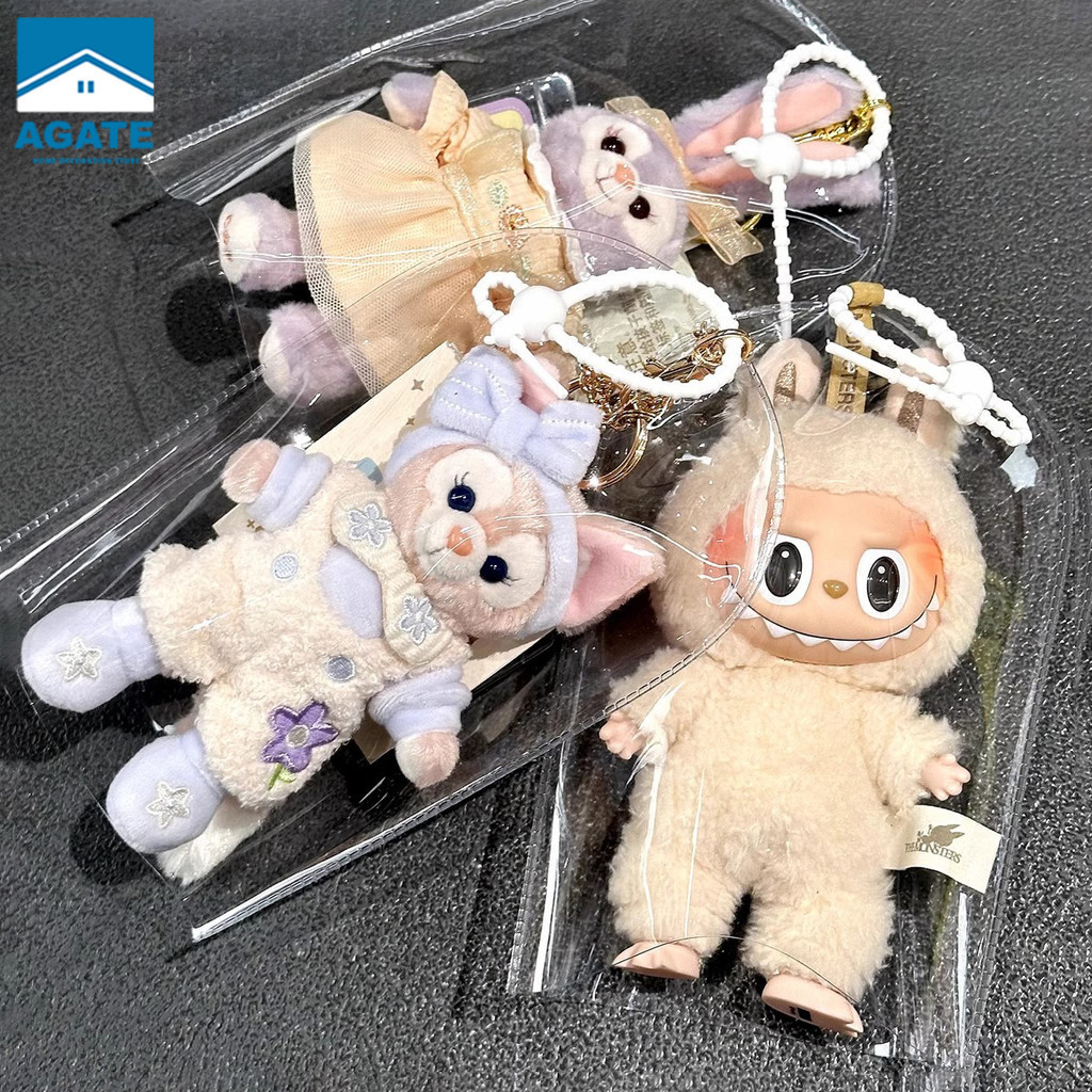 กระเป๋าใส่ตุ๊กตา กระเป๋า PVC ใส จี้ตุ๊กตาถุงเก็บฝุ่น (ไม่รวมตุ๊กตา) แบบใส อเนกประสงค์ แบบพกพา กันฝุ่น และกันน้ำ