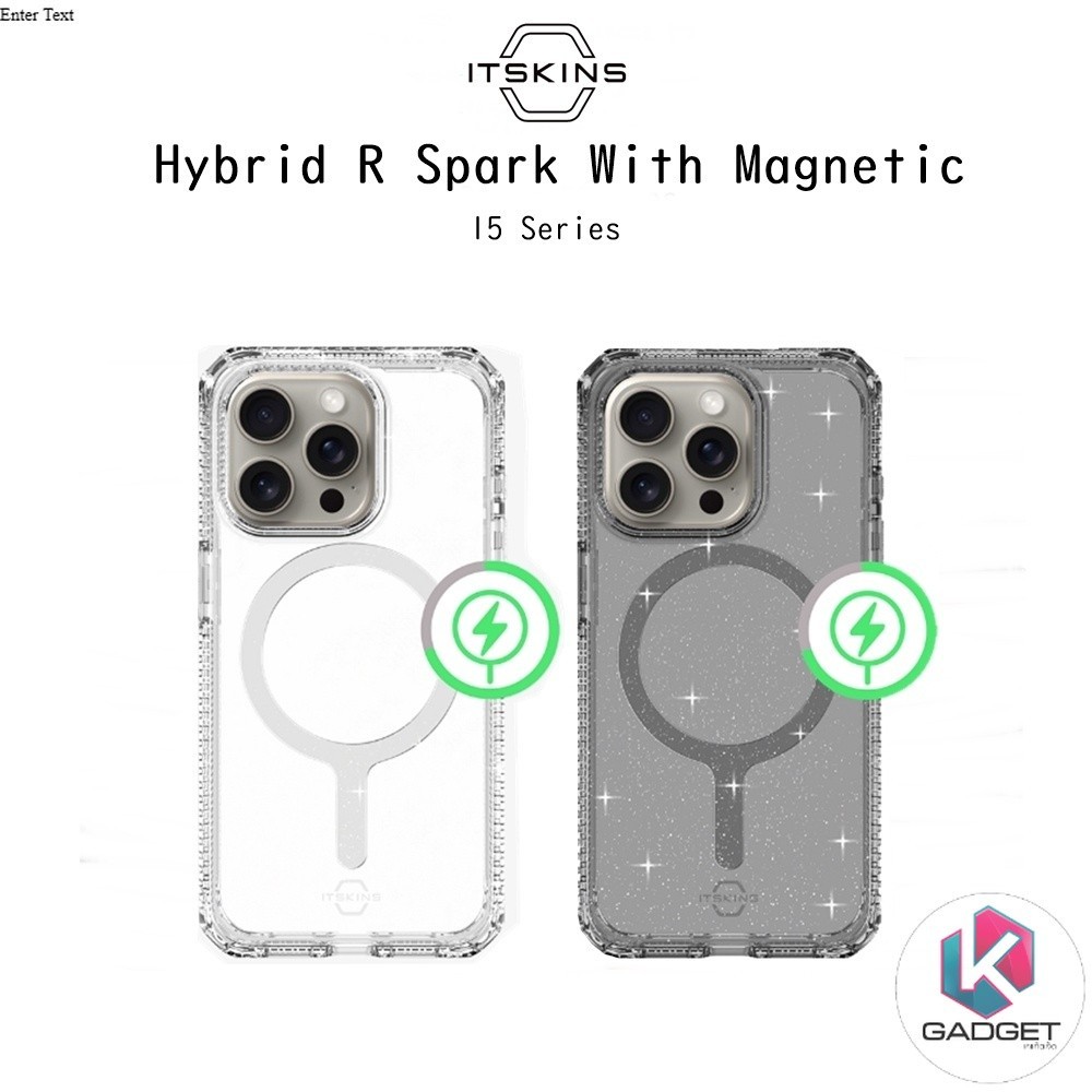 Itskins Hybrid R Spark With Magnetic เคสกันกระแทกระดับ3เมตรเกรดพรีเมี่ยม เคสสำหรับ iPhone15Pro/15Pro