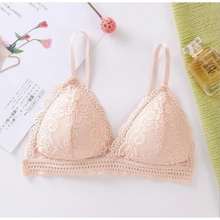 #261 สินค้าพร้อมส่งจากไทย บราสายเดี่ยว บราลูกไม้ ปรับสายได้ ไม่มีโครง หลังตะขอ ฟรีไซส์ สินค้าพร้อมส่ง