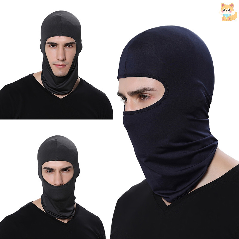 [VI] ผู้ชายผู้หญิงฤดูร้อน Balaclava Sun UV Face Shield Full Face Cover Neck Hood Headwrap TH