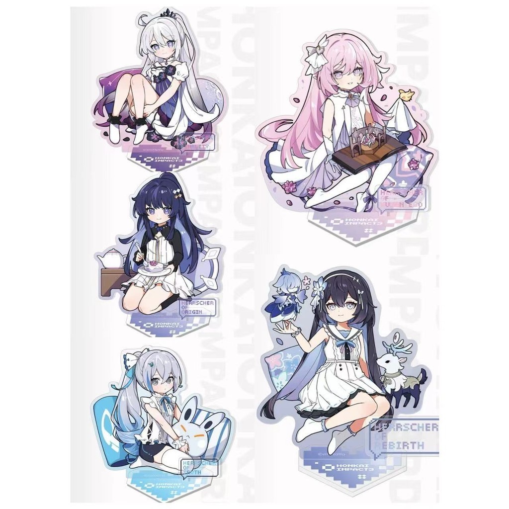 Honkai Impact 3rd 10CM standee Kiana Mei Bronya เครื่องประดับ Elysia