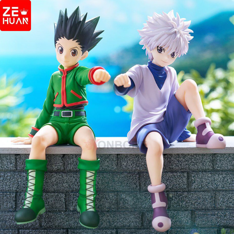 13 ซม.Hunter x Hunter Gon Freecss อะนิเมะก๋วยเตี๋ยว Stopper Killua Zoldyck Action Figure Figurine ของเล่น