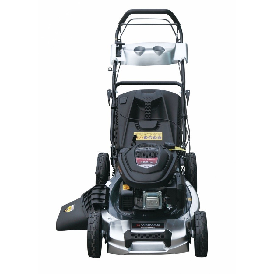 Ghouse Online VINMAC รถเข็นตัดหญ้าเครื่องยนต์เบนซิน166CC. รุ่นCJ20G4IN1L60 ขนาด 20 นิ้ว สีดำ สินค้าข