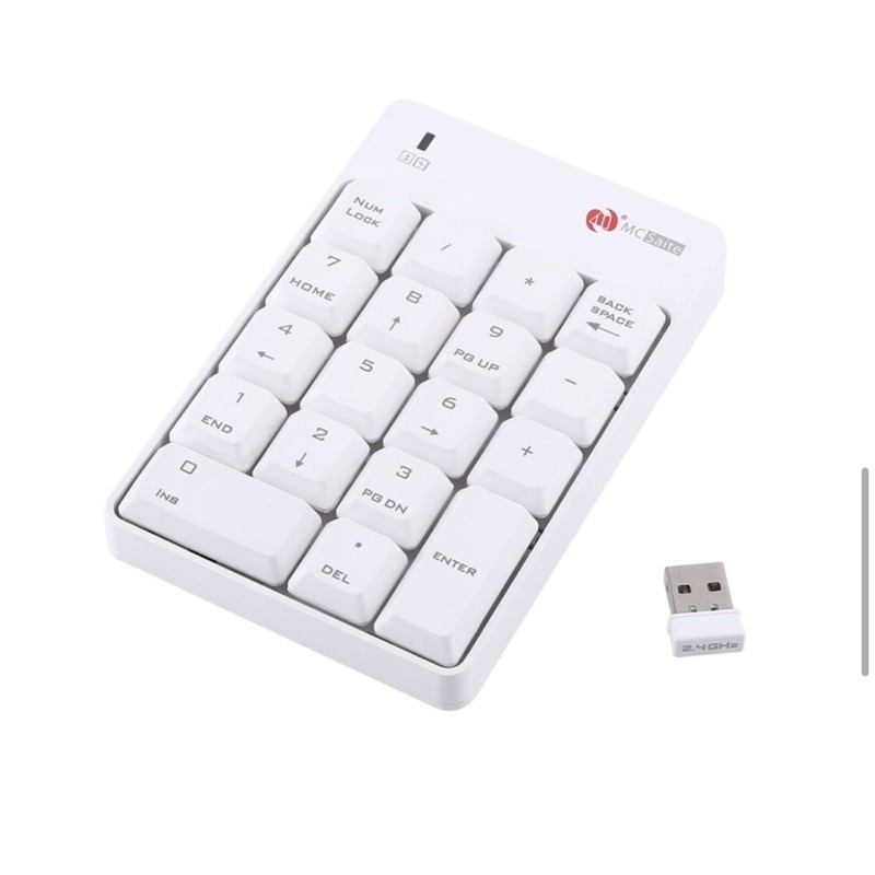 ส่งไว ประกัน1ปีเต็ม! 2.4GHzคีย์บอร์ดไร้สายUSB แป้นตัวเลขจำนวน 18 ปุ่มPadสำหรับแล็ปท็อปPC คีย์บอร์ดตัวเลขไร้สาย4 - รูปที่ 5