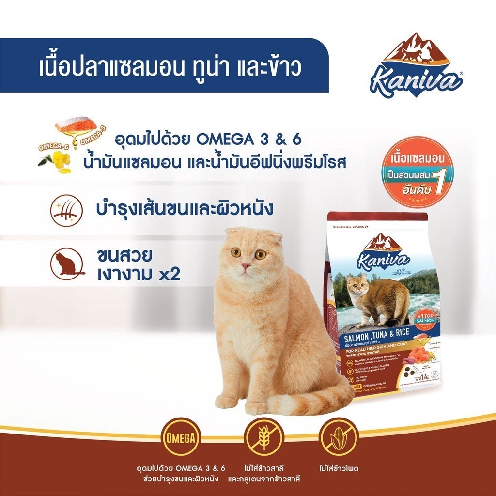 [2.8-3.2 kg] Kaniva อาหารแมวคานิว่า อาหารเม็ดเกรดพรีเมี่ยม สำหรับแมวทุกช่วงวัย - รูปที่ 6