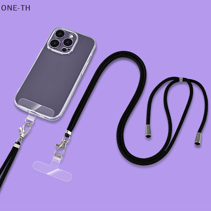 One-th TPU เคสโทรศัพท์มือถือ กระเป๋าสะพายข้าง เชือกเส้นเล็กปะเก็นโปร่งใสสูงเชื่อมต่อแพทช์ฟิล์มคงที่ป้องกันการสูญหายใหม่