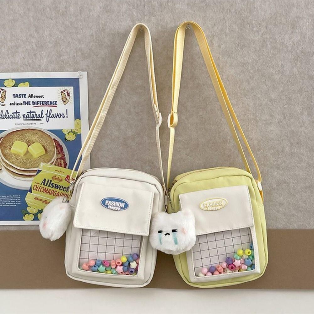 Olini กระเป๋าตุ๊กตา, PVC Uniform JK Kawaii Itabag, กระเป๋าสะพายกระเป๋าสะพายข้างกระเป๋าใส
