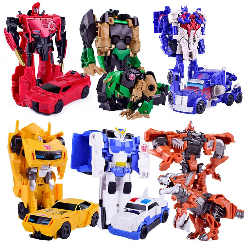 Transformation Transformers Prime หุ่นยนต์ของเล่น One Step Deformation Car Action Figure รุ่น Grimlock Snarl ไดโนเสาร์ของเล่นสําหรับชาย