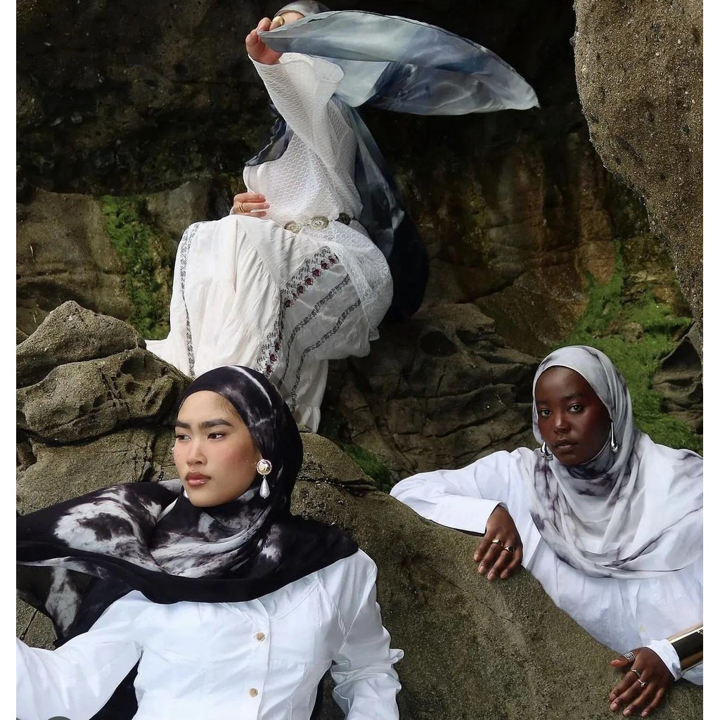 ร้อนขายมุสลิมพรีเมี่ยม Modal Ombre Hijab Tudung ผ้าฝ้าย Watercolor Modal ผ้าคลุมไหล่ฮิญาบมุสลิมผู้หญิงผ้าพันคอ 180*80 ซม.