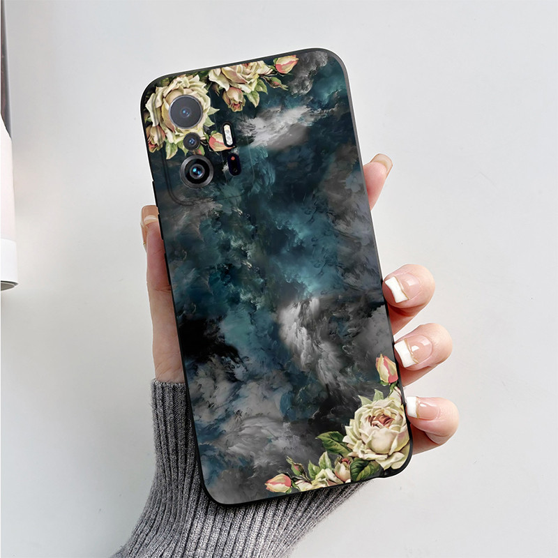 สําหรับ Xiaomi Mi 11T Pro เคสซิลิโคน Soft Matte น่ารักการ์ตูนแมวสุนัข Fox รูปแบบฝาครอบป้องกันสําหรับ Xiaomi 11T 11TPro ปลอก - รูปที่ 4