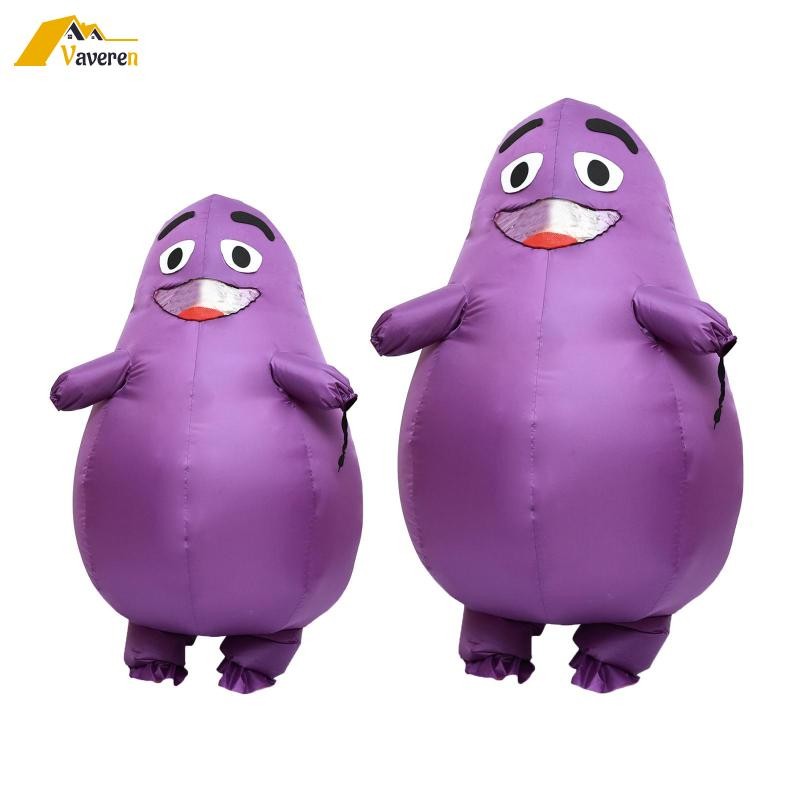 [Vaveren] Inflatable Grimace เครื่องแต่งกายสร้างสรรค์บทบาทเล่น Props เสื้อผ้า Inflatable เครื่องแต่งกายสําหรับ Halloween Stage Show งานปาร์ตี้