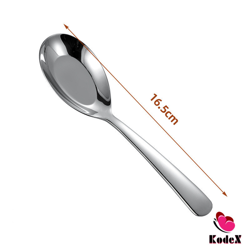 KDX ช้อนสแตนเลส ช้อนข้าว ซุป ตักโจ๊ก stainless steel spoon ราคา ถูกที่สุด ดีลบีเคเค แกลเลอรีภาพที่ 7