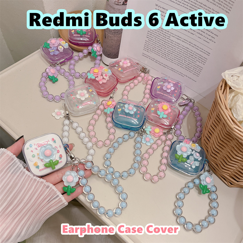 READY STOCK!นําไปใช้กับ Redmi Buds 6 Active เคส Case เคสหูฟัง DIY การ์ตูนสร้างสรรค์ ซิลิโคนนุ่ม