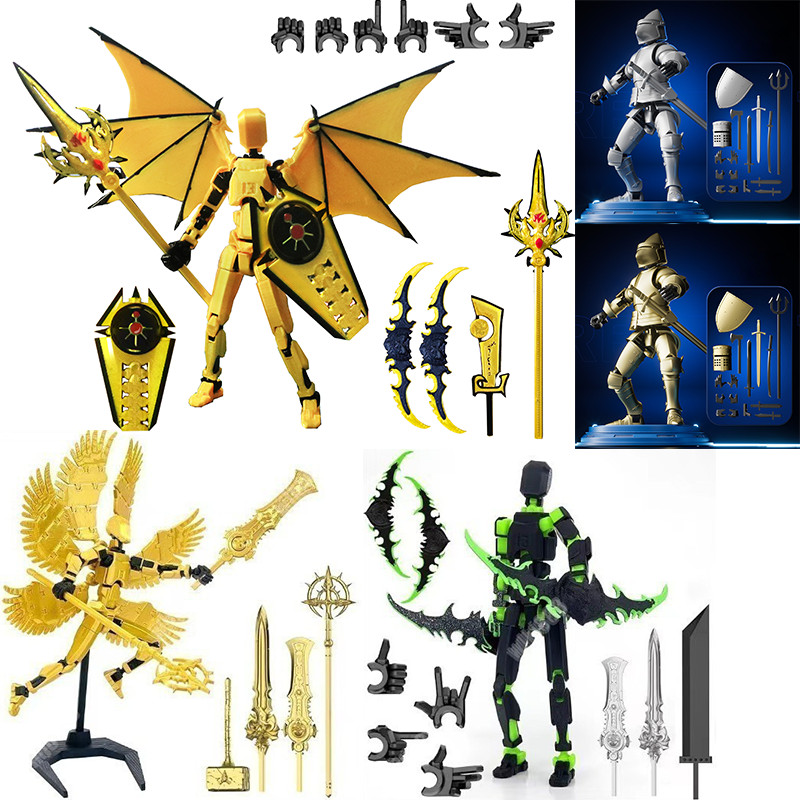 ใหม่ Lucky 13 3D การพิมพ์ชุดประกอบของเล่น Dummy 13 Action Figure ประกอบของเล่นหุ่นยนต์ Titan 13 ของขวัญสําหรับเด็ก