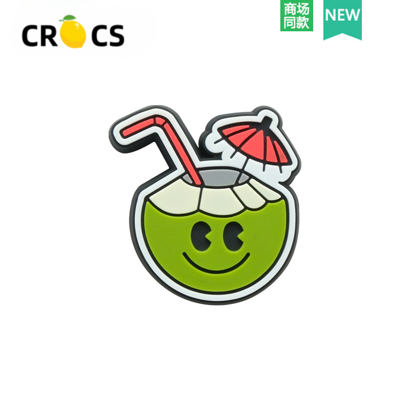 Crocs jibbitz charms crocs รองเท้าอุปกรณ์เสริม High-End Sense รองเท้าหัวเข็มขัดอุปกรณ์เสริมการ์ตูนแตงโมกล้วยรองเท้าดอกไม้เหมาะสําหรับ crocs