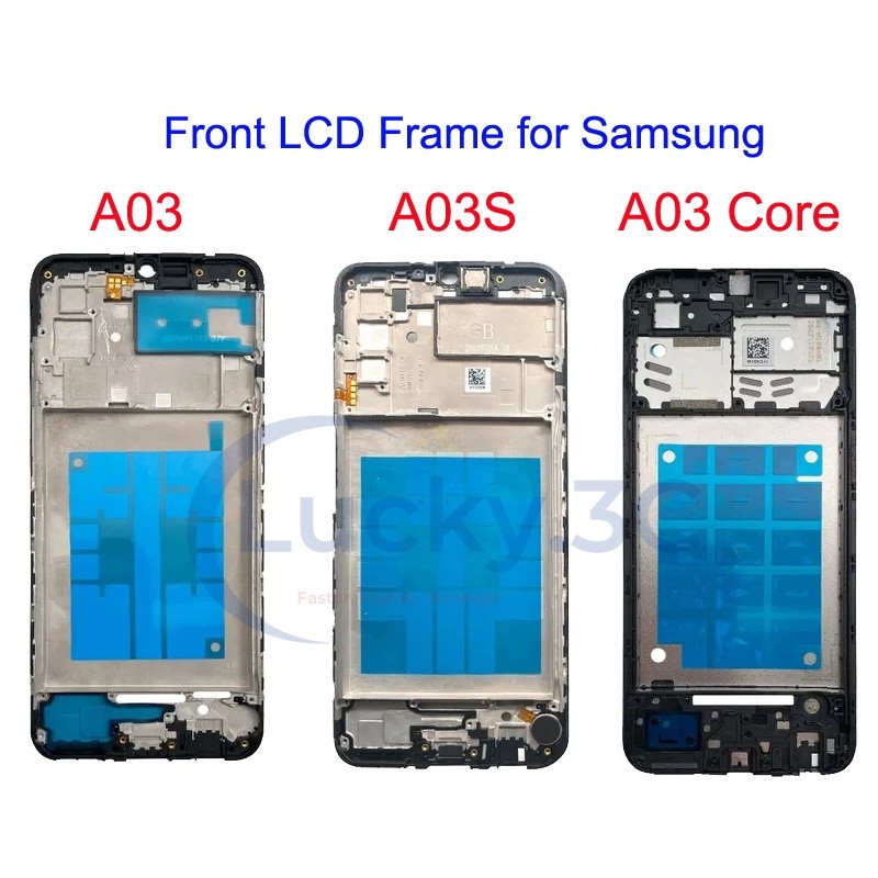 กรอบ LCD ด้านหน้าสําหรับ Samsung A03S A03 Core