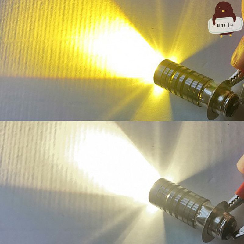 [UN] Universal 12V Dual สีไฟหน้าหลอดไฟ P15D H6 PX15D LED ไฟหน้ารถจักรยานยนต์ H6 สกู๊ตเตอร์ Motobike ไฟหน้า TH