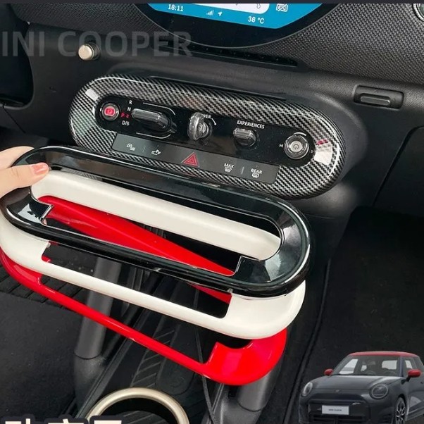 Mini COOPER EV JO1 Car Center Console Knob Decorative Frame Button Protective Case