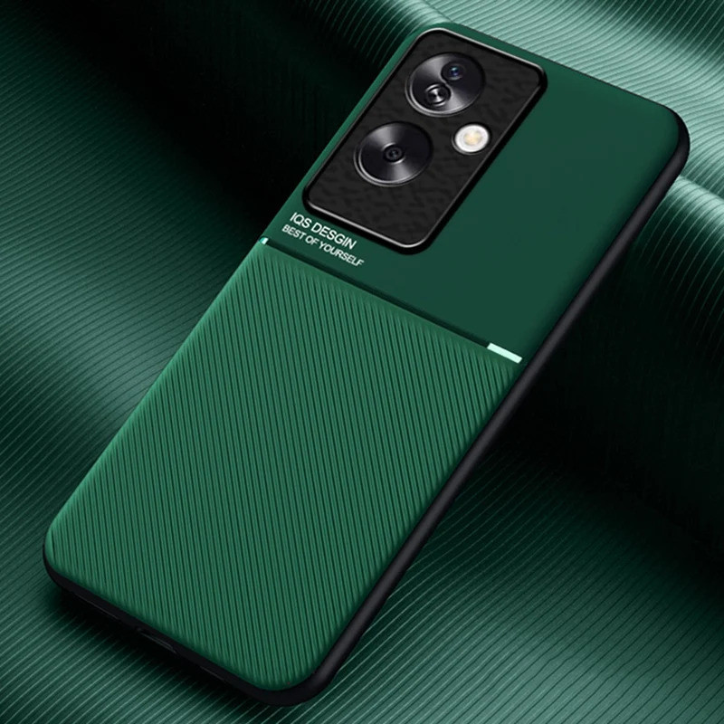 แม่เหล็ก PU หนังสําหรับ OPPO A79 5G ปกหลังหรูหรา Matte ซิลิโคนกันกระแทกป้องกันเคสโทรศัพท์สําหรับ OPPO A2 5G