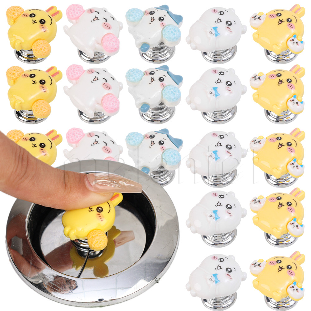 Chikawa Toilet Water Tank Presser - Bath Press Push Press Flush Button - for Long Nail Protector - Handle Toilet Press Button - Self-Adhesive ทนทาน Creative