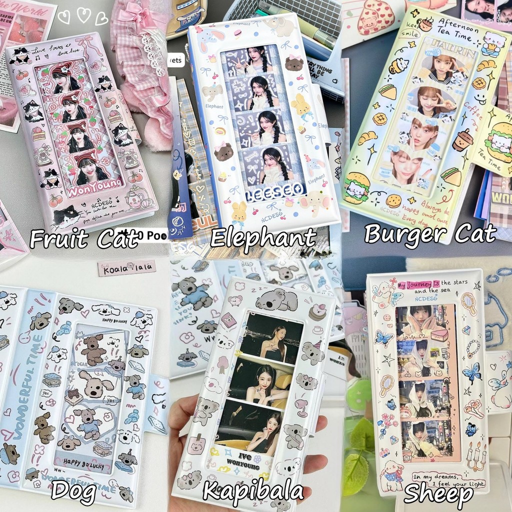 เกาหลี อิน 4กริดภาพแถบอัลบั้ม40กระเป๋าไอดอลโฟโต้การ์ดรวบรวมหนังสือ4ตัดภาพการจัดเก็บอัลบั้มน่ารักเพื่อนของขวัญ