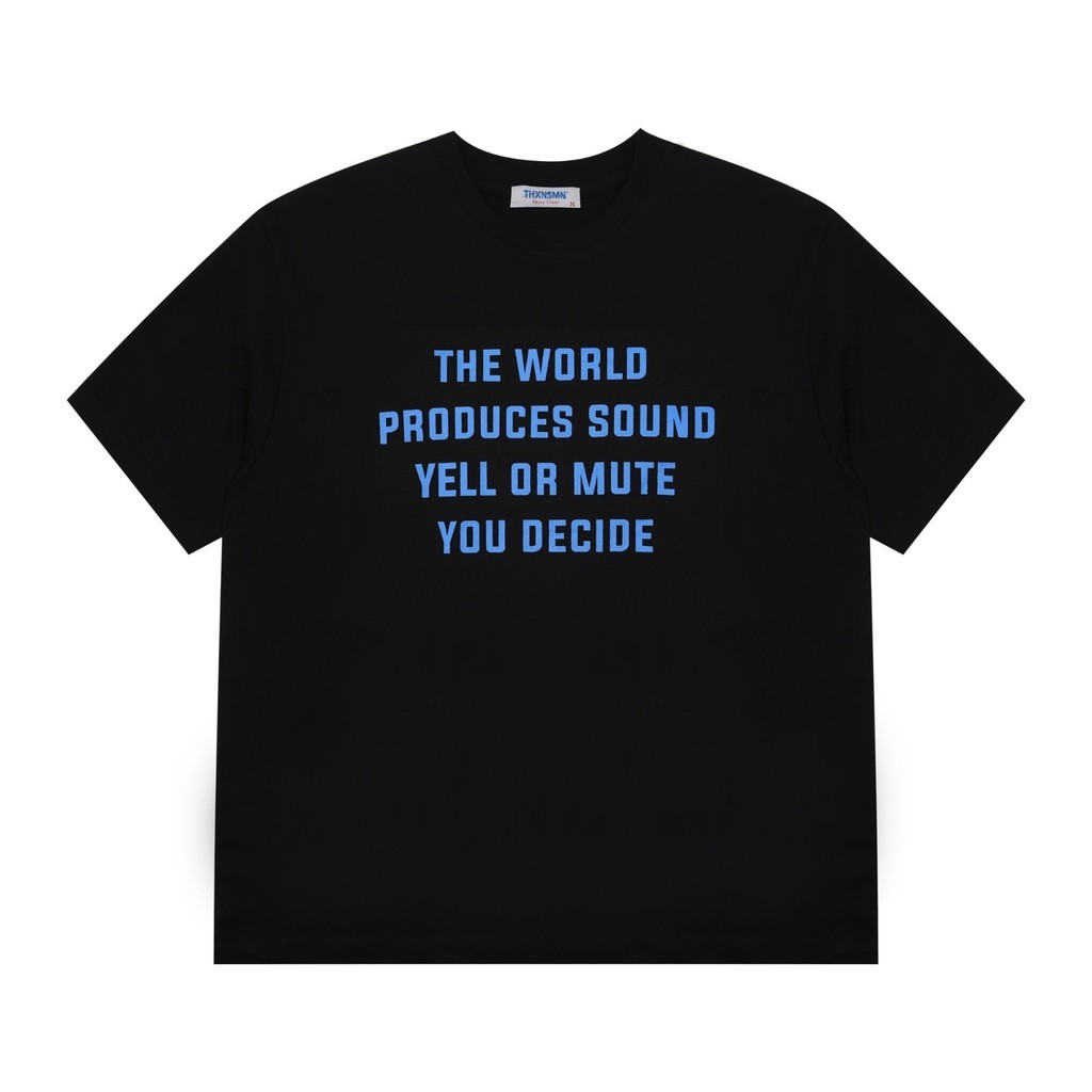 เสื้อยืด Typo Vitaly Black Thanksinsomnia เสื้อยืด