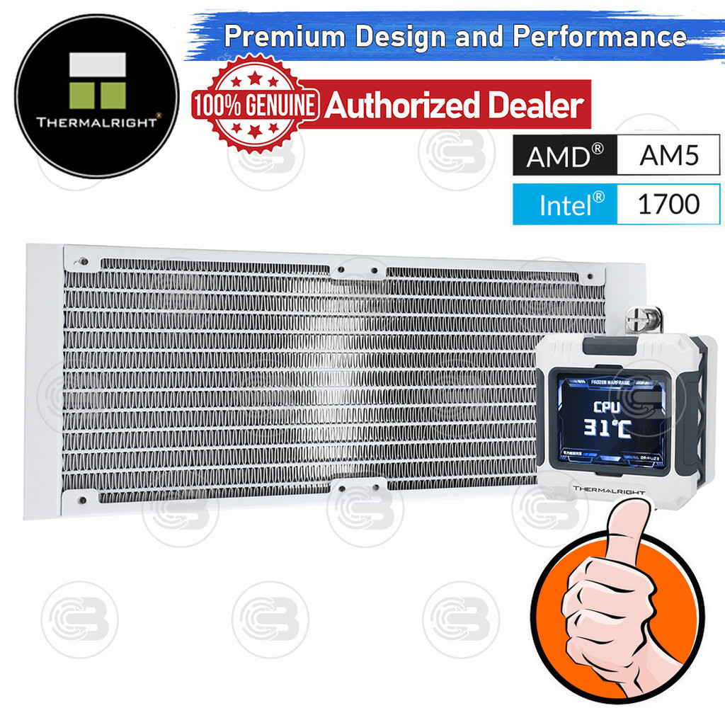 [CoolBlasterThai] Thermalright FROZEN WARFRAME X 240 WHITE (FANLESS) AIO Liquid CPU Cooler (AM5/LGA1