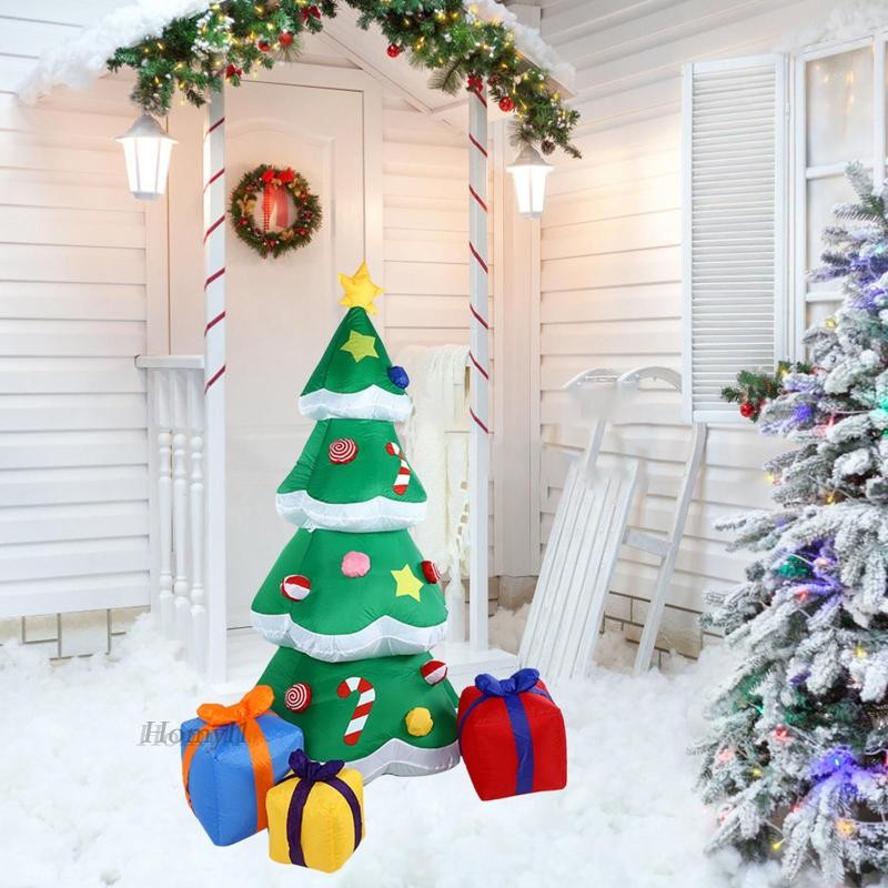 [Homyl1] ต้นคริสต์มาสแบบเป่าลม 2.1M Xmas Inflatable Tree สําหรับงานปาร์ตี้นอกสวน