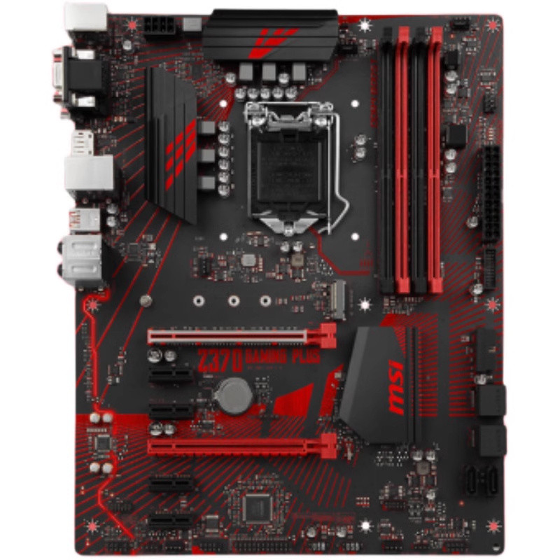 MSI Z370 GAMING PLUS เมนบอร์ดสนับสนุน1151 i38300i58600i787009900kcpu