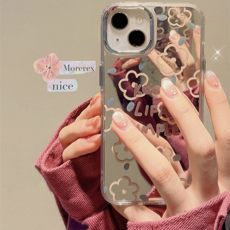 กระจกแต่งหน้านุ่มโปร่งใสกรณี Anti-Fall เคสโทรศัพท์สําหรับ iPhone 16 Promax 15 Promax 12 13 Mini 14plus 11 Pro Max X XS XR XS Max 7 8 plus Se2020