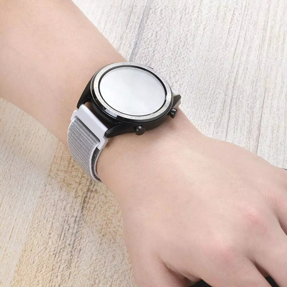 SAMSUNG 22มม.20มม.สายทอไนลอนสําหรับsamsung Galaxyนาฬิกา6 5 4 3 40 44มม.คลาสสิก43 47มม.เกียร์S3 Amazfit GTR Breathableนุ่มข้อมือกีฬาสําหรับHuaweiนาฬิกาGT2/3 Pro GT4 46มม.2i